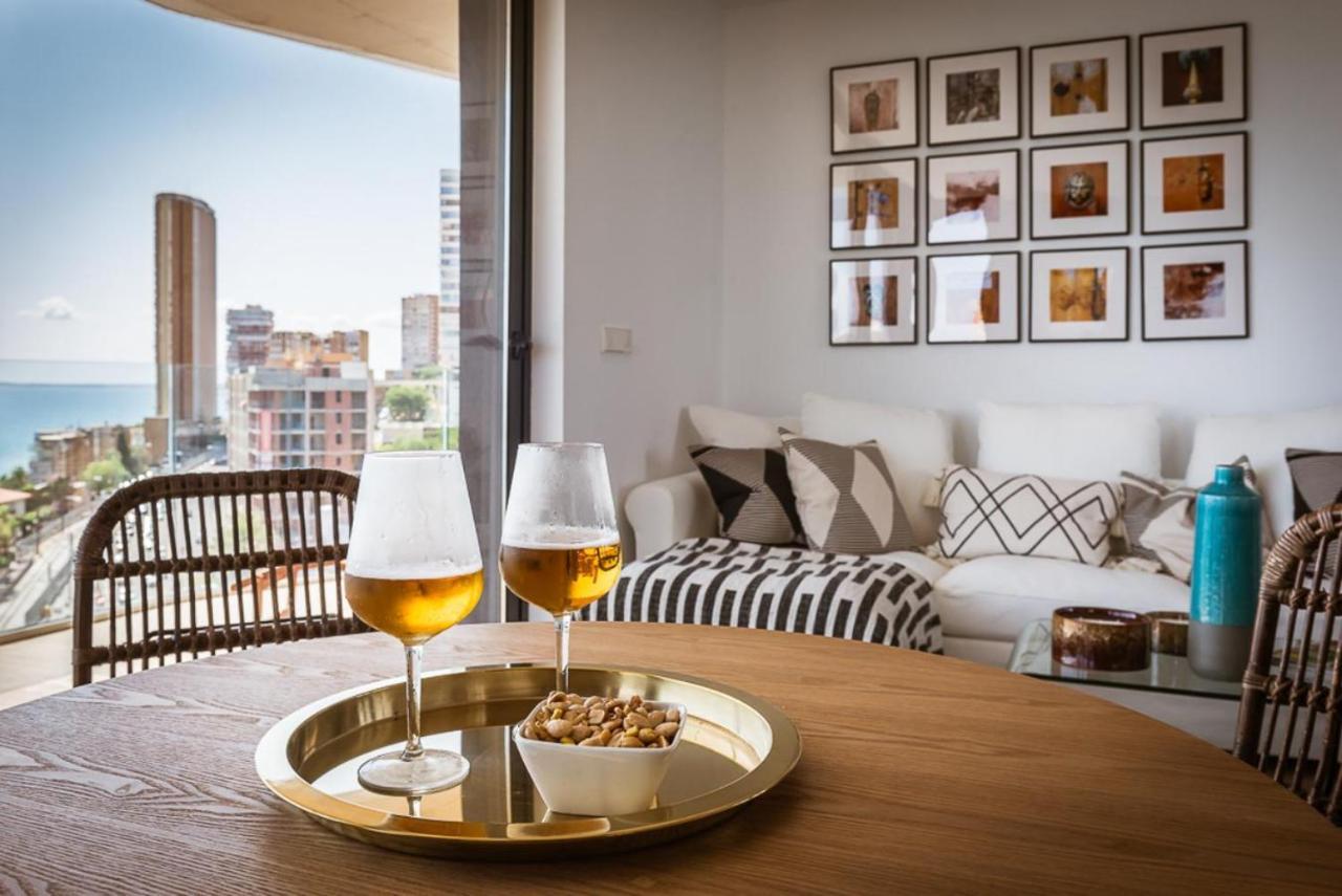 Modern Sea Front Sea Water Apartment Alicante Bagian luar foto